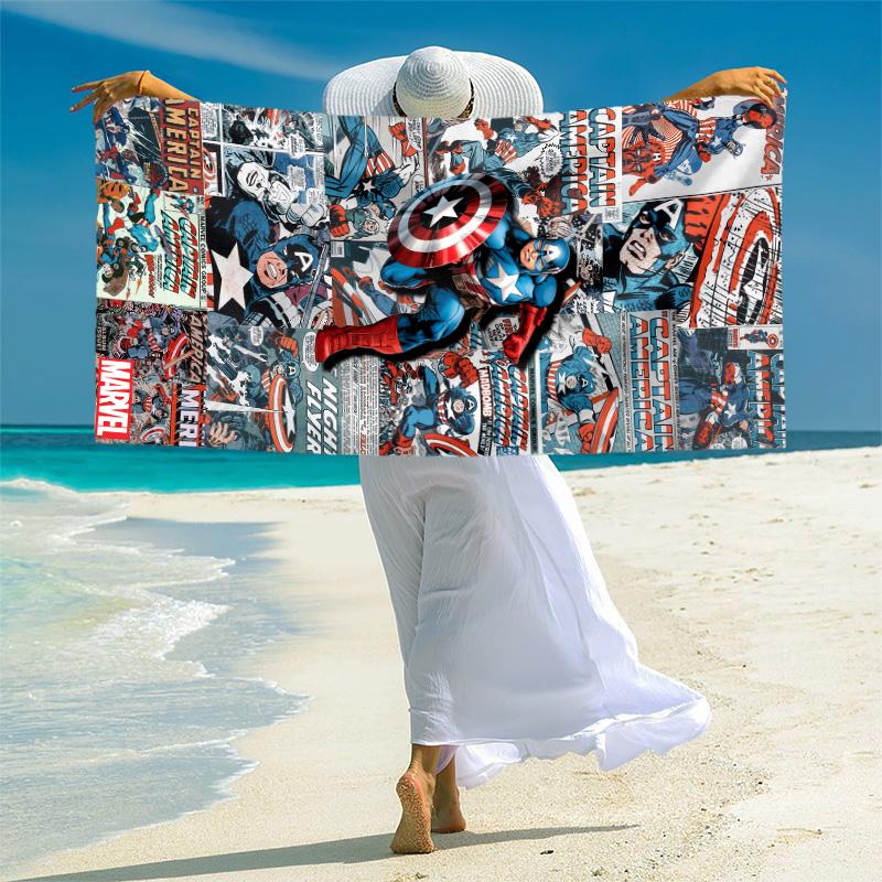 1pc Iron Man Poster Collage Marvel Beach Towels Quick Dry Towel Sand Beach Towels Pool for Travel Swim Pool. B731023