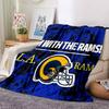 1pc Blanket - Los Angeles Rams logo Print Design,Lightweight Blanket for Sofa,Bed- Soft &Warm,Gift for All Seasons