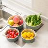 1/2PCS Household Double-layer Wall-mounted Drain Basket Wash Fruit Tray Basket Vegetable Cleaning Kitchen Fruit Washing Basket