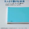 KOKUYO Soft Ring Notebook, 80 pages, Semi-B5 size, Plain, White (SU-SV308W-W)