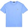 Polo Футболка с круглым вырезом и логотипом, приталенная, с коротким рукавом, мужская, топы, синяя 710740727-091