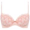 Комплект бюстгальтер и трусики AMOSTYLE BY Triumph Entry Collection M019 E 65 С эффектом пуш-ап и (Разноцветная ромашка) Женский (розовый) /