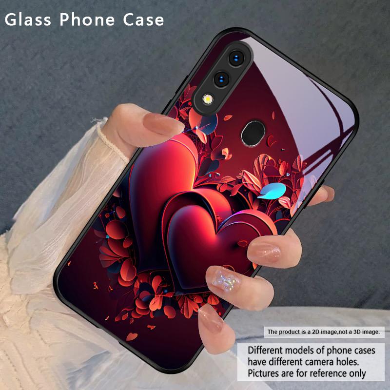 Яркая Огненная Роза Для Samsung Galaxy A20 A20s 21s A22 A23 A24 A25 A26 A42 A90 A50 A55 52s A56 A70 A71 72 стеклянный чехол для телефона