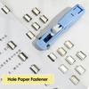 Yousheng Paper Clip Pusher Set, No Hole Punching Clip Dispenser, Lightweight PC Plastic Shell Multiple Colors Office School