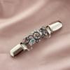 Trendy Winter Retro Crystal Sweater Blouse Pin Duck Clip Clasps Shawl Brooch Cardigan Clip