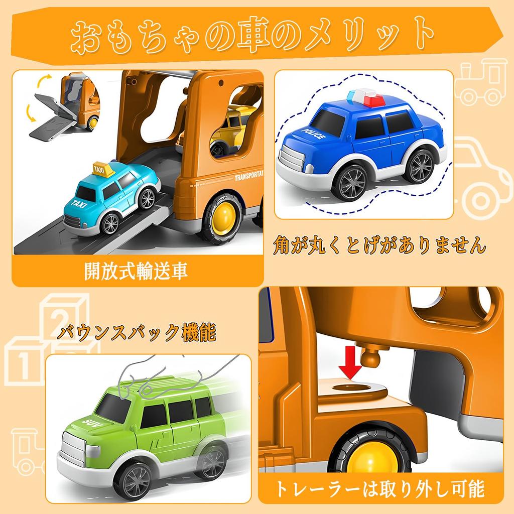 HIWO Construction Vehicle Toy Miniature for Boys and Girls Ages and Includes Carrier and Lights and Indoor Birthday Christmas Available In and Blue