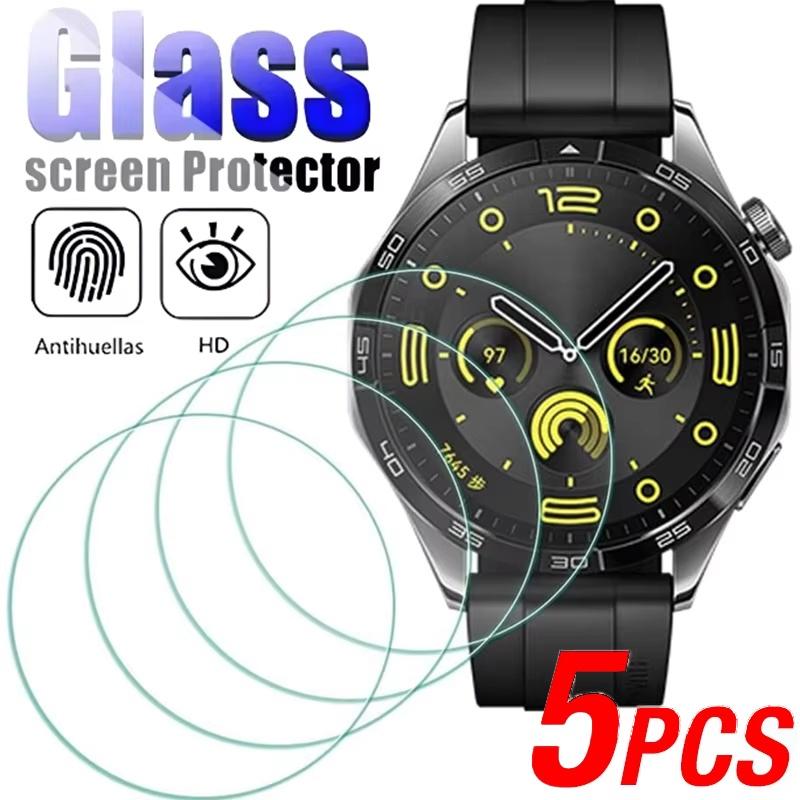 5 шт. Защитная пленка на весь экран для Huawei Watch GT 5 / GT5 Pro 46 мм 42 мм 41 мм Закаленное стекло Антицарапающая Защитная пленка Аксессуары