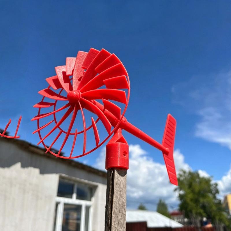 3D Printed Garden Wind Spinner Rustproof Weatherproof Stable Outdoor Decor for Backyard Courtyard Patio Decoration