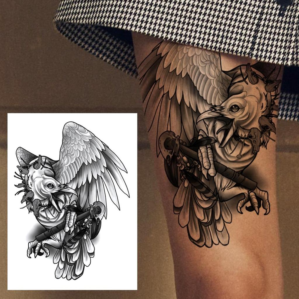 Временная татуировка с большим тигром для женщин, мужчин, детей, девочек, акварель, леопард, лев, татуировка, наклейка, поддельные одноразовые татуировки Wasit, поставки