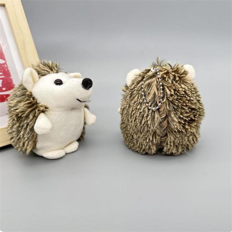 10 см плюшевый ежик игрушки брелок кольцо кулон плюшевая игрушка животное чучело аниме машина мех подарки для женщин девочка игрушки кукла