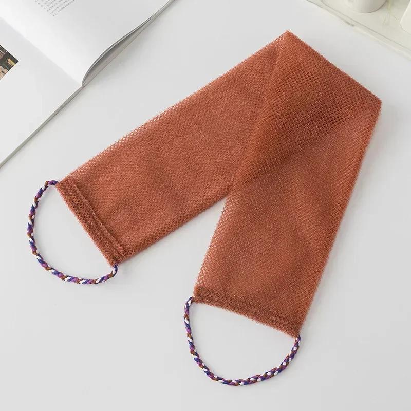 Растягивающееся мыльное полотенце, нейлоновое отшелушивающее полотенце для спины, полотенце для душа, многоразовая тряпка для купания, полотенце для очищения тела, принадлежности для ванной комнаты