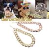 Cuban Link Thick Golden Chain Dog Safety Collar