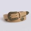 Western Inspired Faux Leather Belt Women Bohemian Style Casual Accessory For Spring