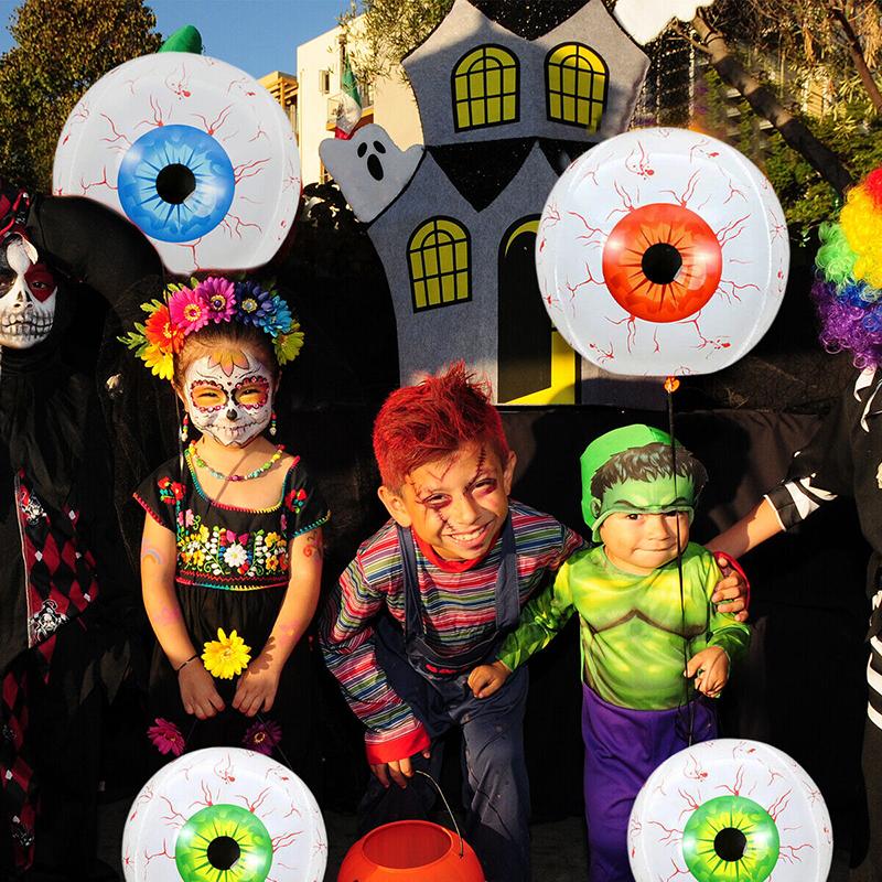 6шт большой Хэллоуин надувные глазные яблоки Хэллоуин Открытый Декор партии подарок