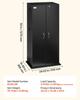 Media Storage Cabinet, 6-Tier DVD Shelf Organizer, 610 x 368 x 1270 mm Multimedia Storage Organizer for CDs, DVDs, Books, Games, CD Shelf for Living