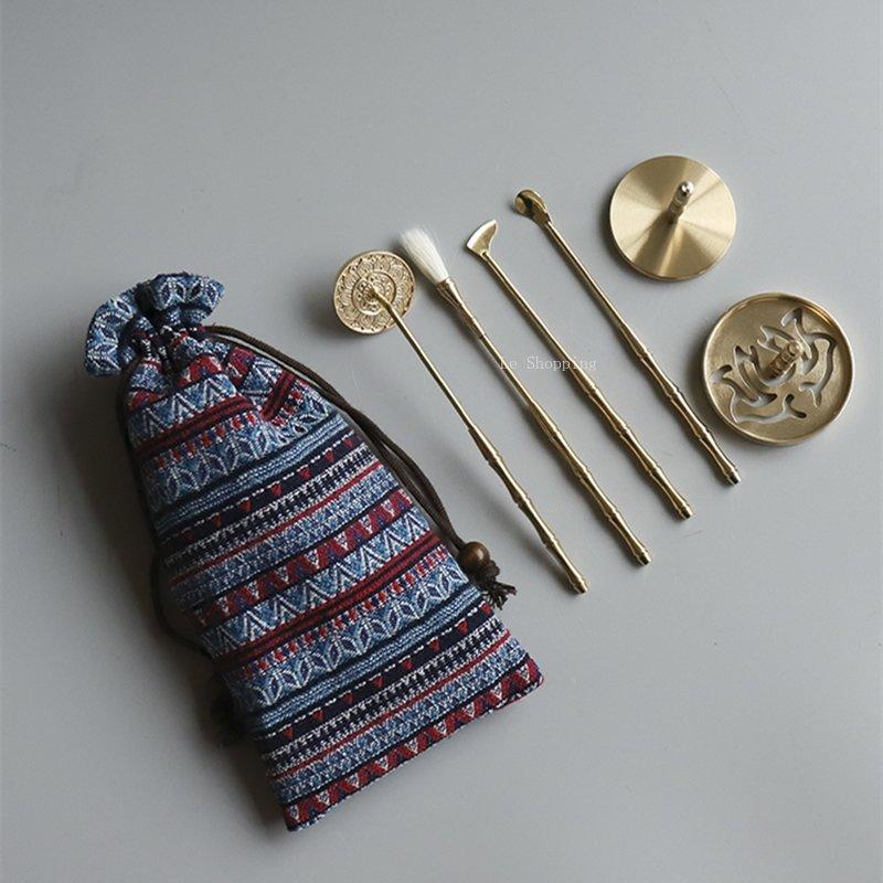 Набор для благовоний из чистой меди Сделай сам Ручной Вводный Прикосновение Туо Порошок для благовоний Печать для благовоний Принадлежности для благовоний Инструмент