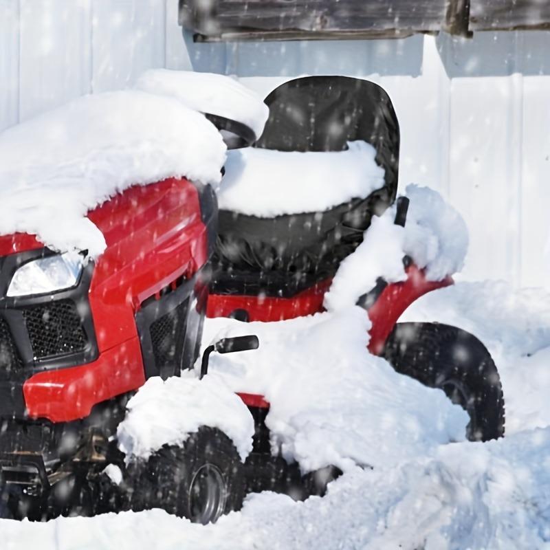 1 шт. Сверхпрочный чехол для сиденья трактора для райдеров Kubota, Cub Cadet, Mahindra - Черный полиэстер с надежной затяжкой, прочный для улицы