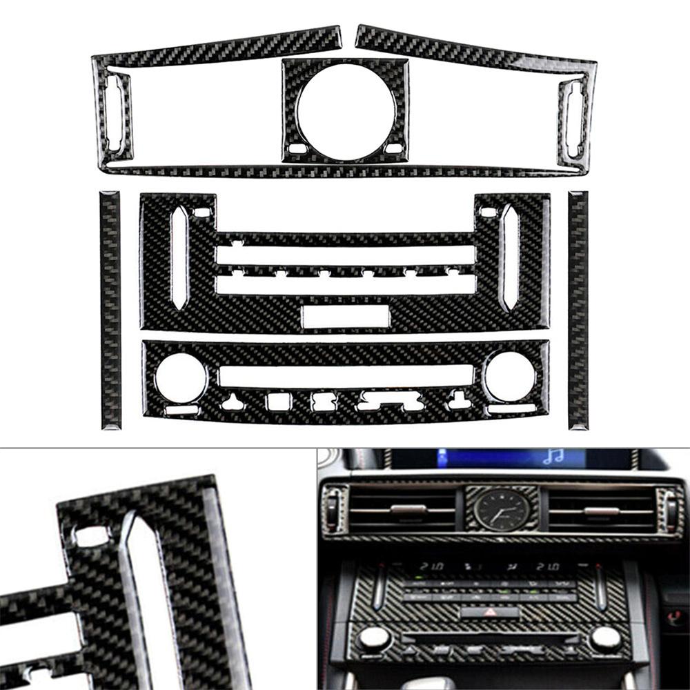 Air Vent AC & CD Panel Cover Trim Carbon Fiber For Lexus IS250 IS350 2014-2018