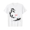 Samurai Zen Ink Art Japan Minimalism Raven Torii T Shirt White S Vintage Versatile Comfortable Unisex