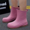 Women Waterproof Rain Boots New Non-Slip Soft Sole Outdoor Hiking Car Wash Kitchen Fashion Shoes