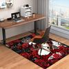 1PC Custom Name Royal Swan Roses Theme Floor Mat Ideal for Living Room, Game Rooms, Office, Bedroom,Floor Mat Playful Design