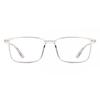 Full Rim Rectangle Transparent Grey Smartbuy Collection Taegan 2222 C3 Fashion Unisex Eyeglasses
