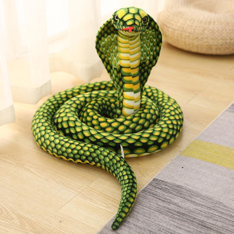Cross-Border Cobra Python Plush Toy: Funny Snake Doll Gift for Boys