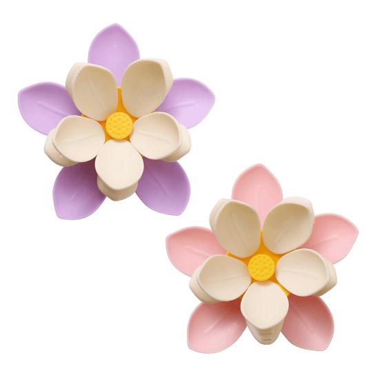 Клип Двухслойные цветы Магнитные магниты на холодильник Запечатыватель пакетов для закусок