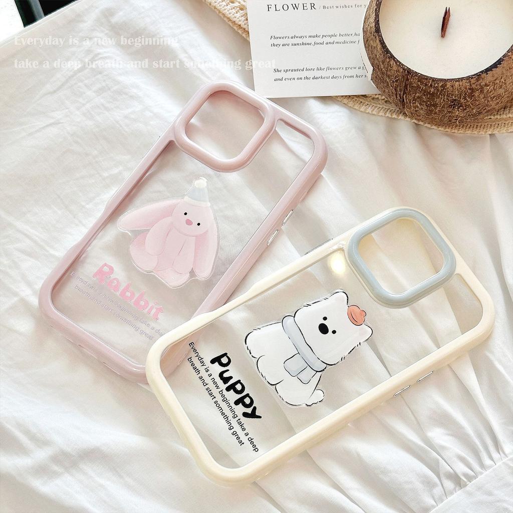 Cute Three-dimensional for IPhone15 for Apple 16 Mobile Phone Case 17ProMax Couple Cartoon 11 Acrylic