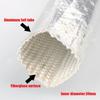 Parking Heater Exhaust Pipe Aluminum Foil Fiberglass Hose Lagging Insulation Kit For Webasto For Eberspacier Accessories
