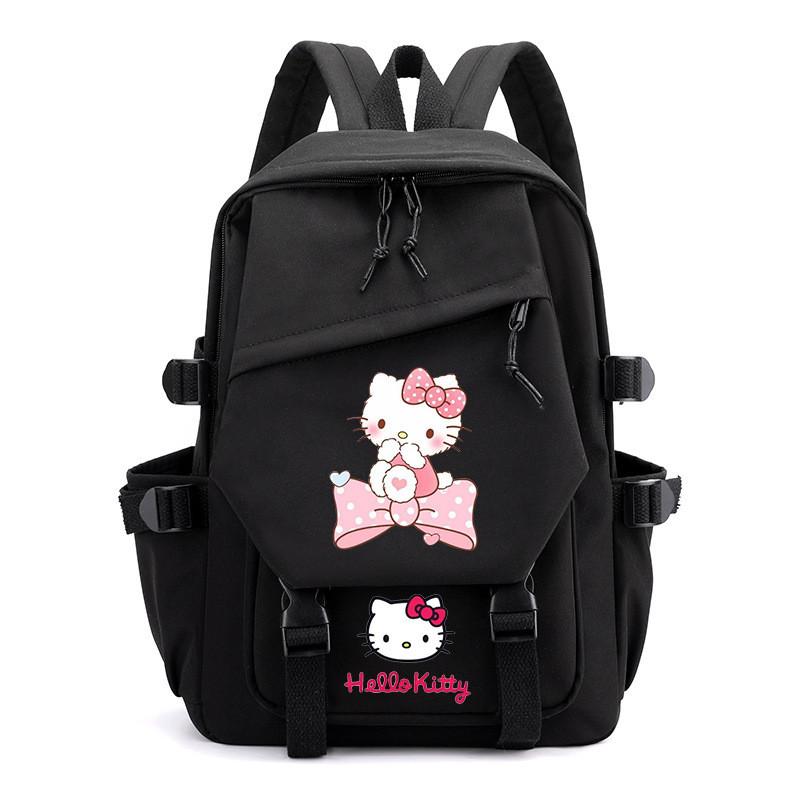 Hello Kitty School Backpack For Middle School And High School Fashionable Cartoon Nylon