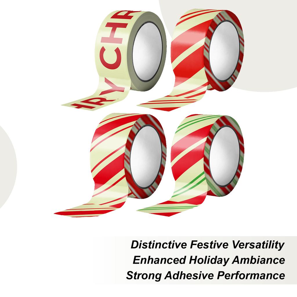 16,4 фута Рождественская предупреждающая лента Сделай сам Рождественская светящаяся в темноте декоративная предупреждающая лента Светящаяся праздничная декоративная лента в рулоне