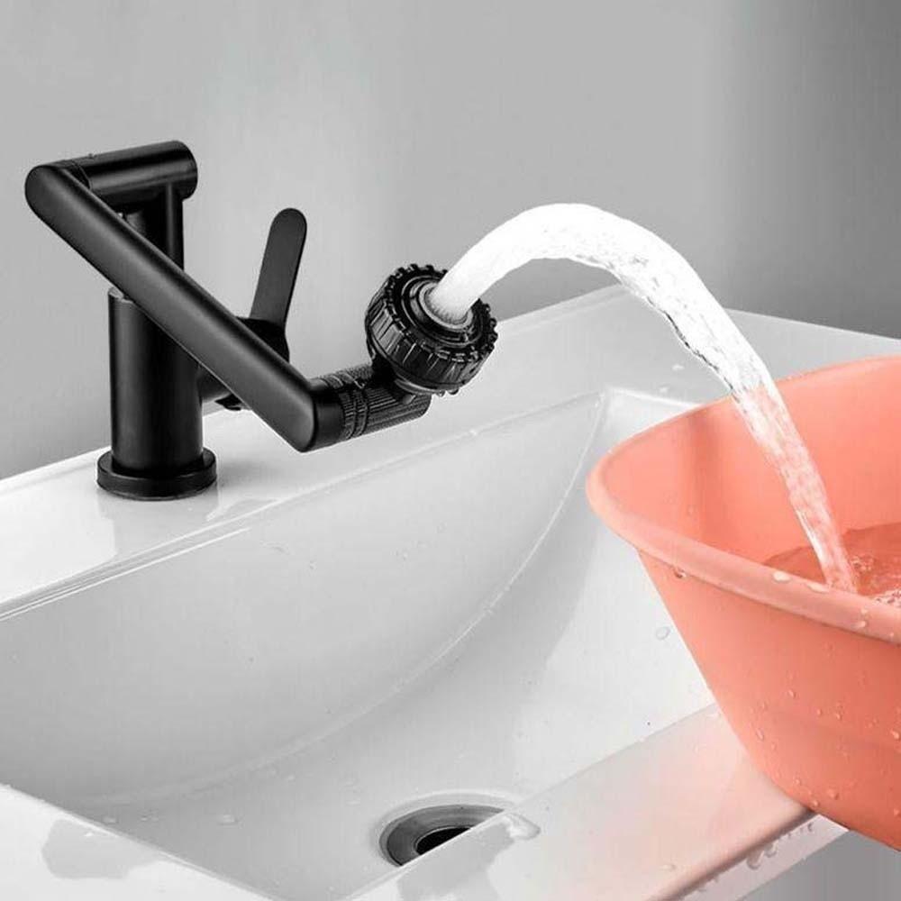 Universal Robotic Arm Faucet Adjustable 360°Rotating Bibcock Dual Mode Faucet  Fixtures Accessories