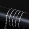 3mm/4mm Silver Color Punk Gothic Link Chain Stainless Steel Necklace Choker Metal Collar