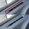 2x Red Carbon Fiber Front Door Side AC Vent Sticker for Dodge Charger 2015-