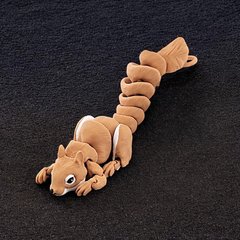 Realistic 3D Printed Squirrel Cartoon 3D Printed Diceratops Squirrel Squirrel Model Toys Kids