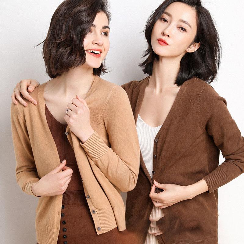 Женский свитер, однотонный вязаный кардиган с v-образным вырезом на пуговицах и длинными рукавами, верхнее пальто, теплое, большие размеры, большие размеры