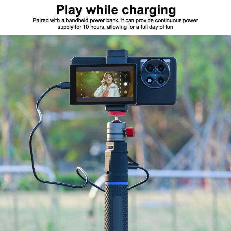 Экран монитора для селфи Vlog для iPhone, Android, Xiaomi, Samsung, задняя камера смартфона, беспроводной магнитный экран монитора для селфи