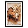 DIY Two Horses 5D Needlework Diamond Full Round Home Decor Diamond Embroidery Crafts