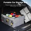 Car Trunk Storage Box Large Capacity Multiple Compartments Waterproof Fabric Foldable Storage Bin