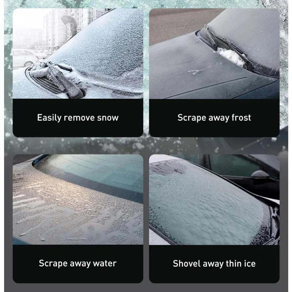 Автомобильный скребок для льда, лопата для уборки снега с лобового стекла, ледокол, снегоочиститель, щетка для чистки стекла, зимняя щетка для снега из термопластичного полиуретана, лопата