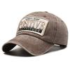 New washed patch three-dimensional embroidery hat men and women casual sunshade old faded baseball cap fashion