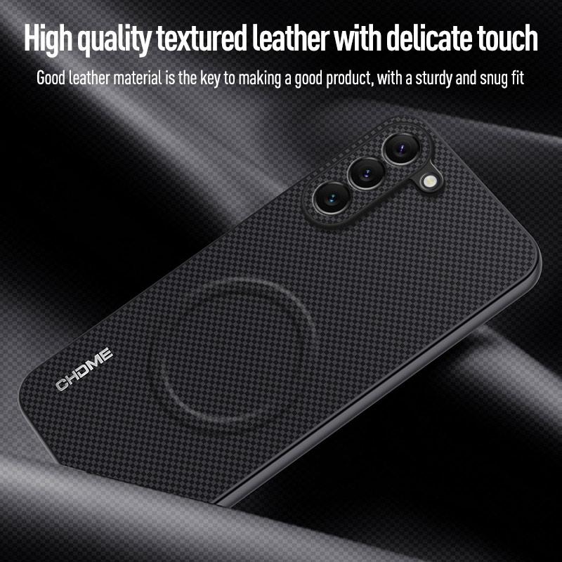 For Samsung Galaxy S23 Plus Case Luxury Car Magnetic Holder Phone Case For Samsung S23 FE 5G TPU Silicone Shockproof Back Cover