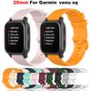 20mm Silicone Watchband For Garmin Venu SQ Smart Watch Bracelet Forerunner 245 645 Music 55 Wristband Strap Replacement Belt