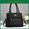 Elegant Black Pu Tote Bag For Women With Stylish Design And Interior Spacious