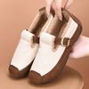 Winter Cotton Shoes with Plush Insulation for Women One Foot Soft Soled Non Slip Shoes Flat Shoes