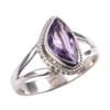 Натуральный розовый аметист драгоценный камень 925 пробы серебро ювелирное кольцо S.8 E3O60