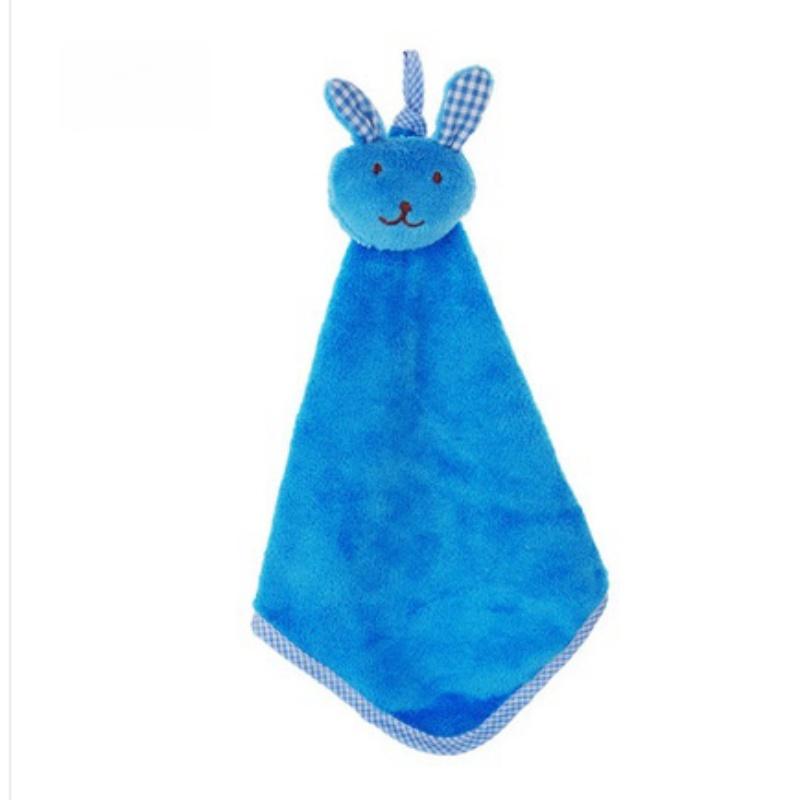 Креативное и милое маленькое кроличье утолщенное и подвесное коралловое плюшевое супервпитывающее полотенце для протирания головы кролика, полотенце для протирания, подвесное полотенце