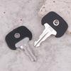 2Pcs 702 Black Keys Ignition Keys Forklift 28520490 Ignition Key Power Start Key Manual Electric Forklift Accessories