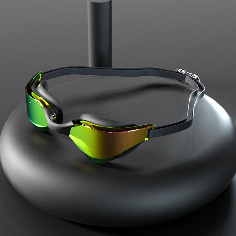 High Definition Waterproof And Anti Fog Adult Swimming Goggles, Professional And Comfortable Electroplated Swimming Goggles
